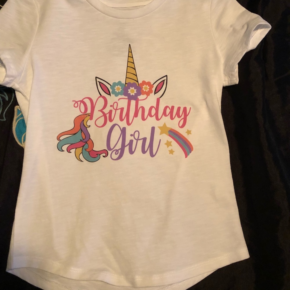 Made 2 Order Birthday Girl Unicorn 濾 Shirt